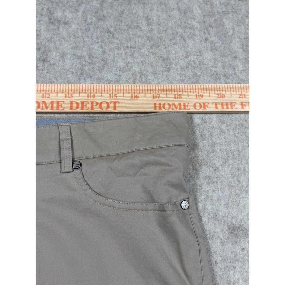 PETER MILLAR COLLECTION Men's 36x32 The Perfect Poplin Five Pocket Flat Front - Picture 7 of 9